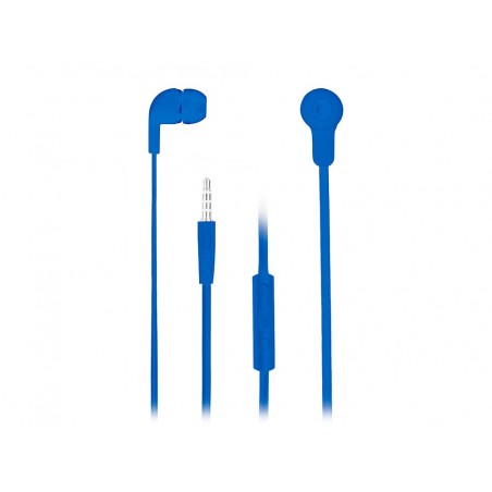 Auricular ngs cross skip con control de volumen jack 35 mm longitud cable 12 mt color azul