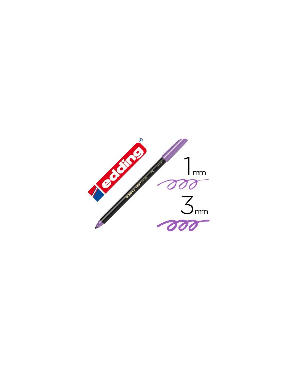 Rotulador edding punta fibra 1200 violeta metalizado n 78 punta redonda 1 3 mm