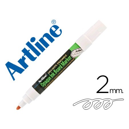 Rotulador artline pizarra epd 4 color blanco opaque ink board punta redonda 2 mm