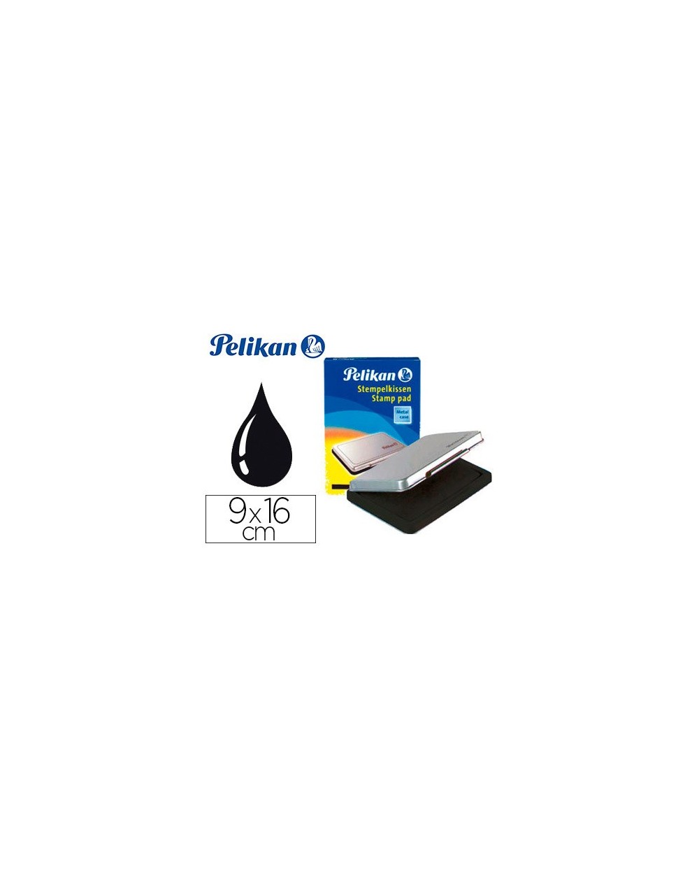Tampon pelikan n 1 negro 90x160 mm