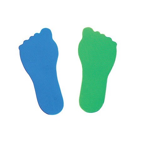 Pies amaya de caucho antideslizante set de 20 unidades 10 azules 10 verdes longitud 230mm