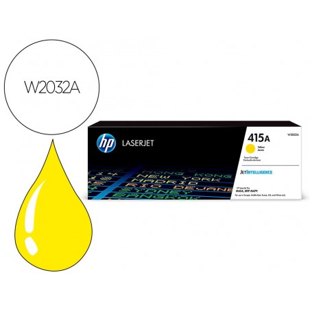 Toner hp 415a para hp color laserjet pro m454 mfp m479 amarillo 2100p