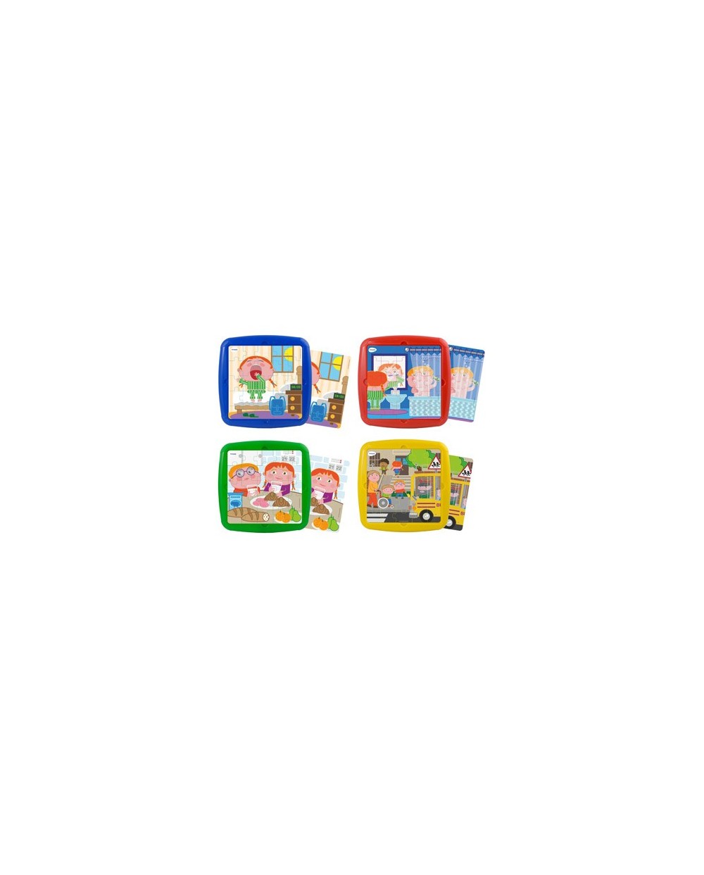 Puzzle miniland habito diarios set de 4 unidades 25 piezas