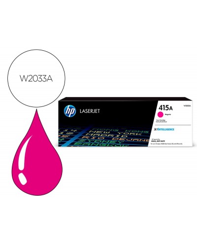 Toner hp 415a para hp color laserjet pro m454 mfp m479 magenta 2100p