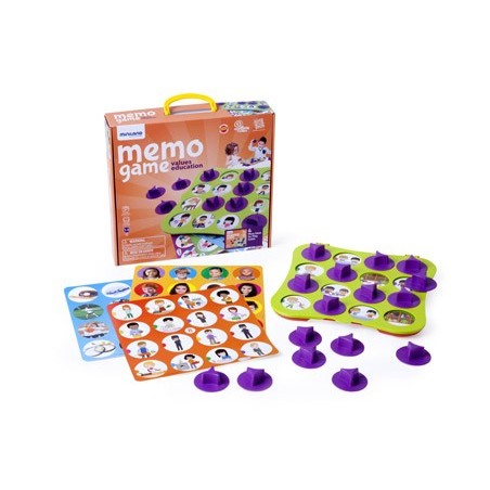 Juego miniland memo game educacion en valores 12 laminas