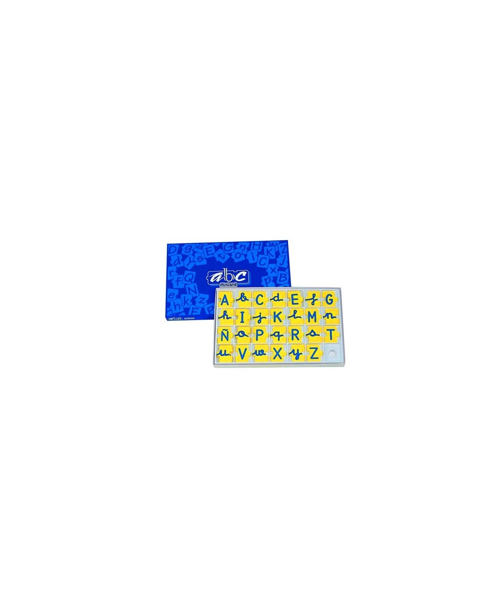 Juego miniland abecedario mayusculas y minusculas 168 piezas
