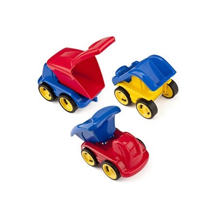 Juego miniland minimobil dumpy 6 vehiculos