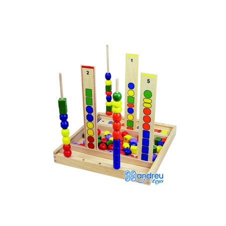 Juego andreutoys manipulacion percepcion visual 92 piezas 34x33x45 cm