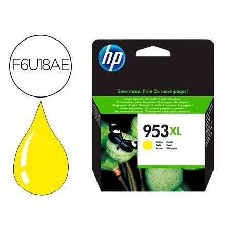 Ink jet hp 953xl officejet pro 7730 7740 8710 8715 8720 8725 8730 8740 8745 amarillo 1600 pag