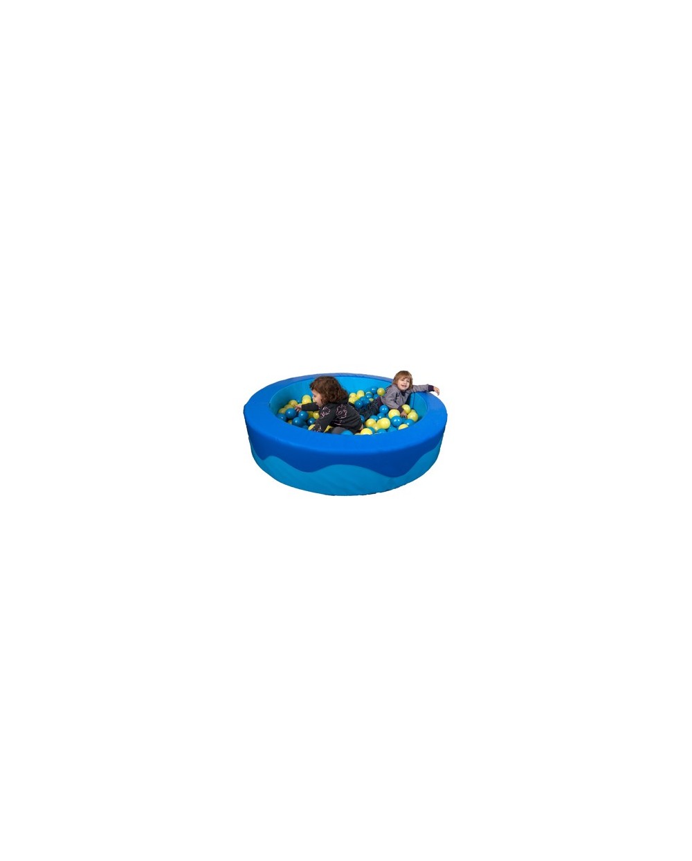 Piscina bolas sumo didactic redonda azul celeste 2 sacos de bolas 150x30x15 cm