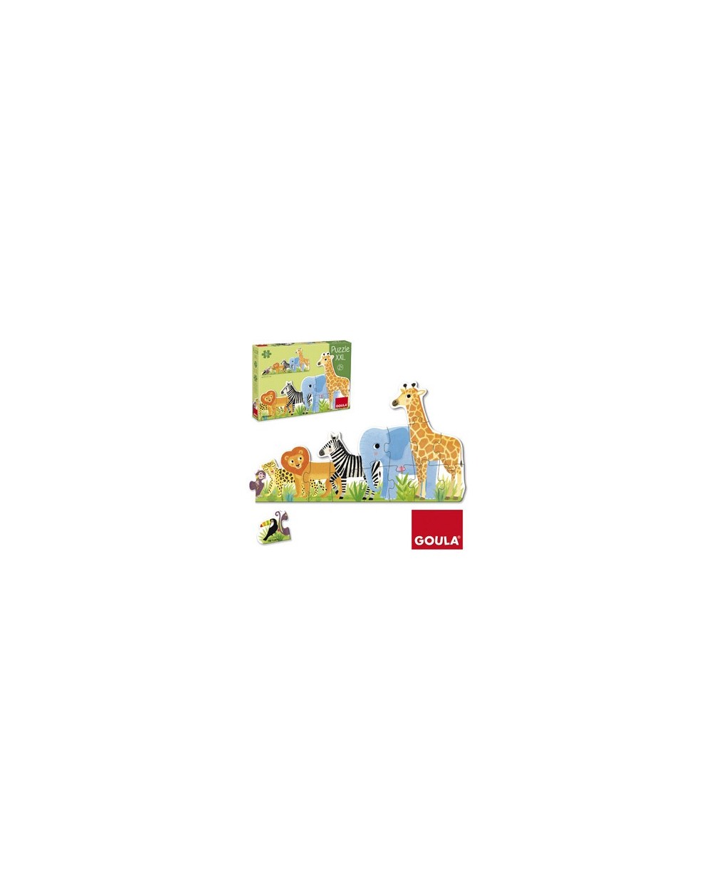 Puzzle goula xxl decreciente selva 16 piezas