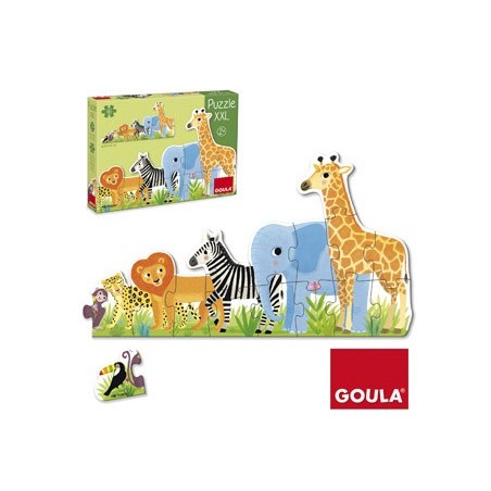 Puzzle goula xxl decreciente selva 16 piezas