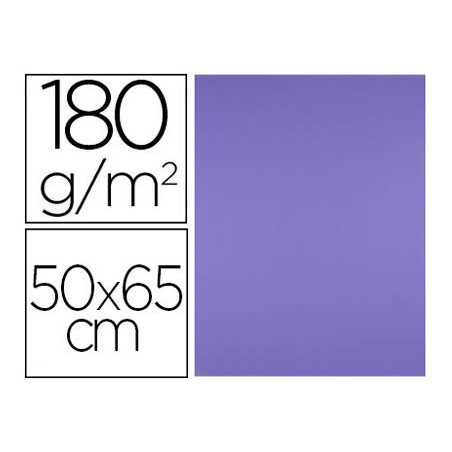 Cartulina liderpapel 50x65 180 gr purpura paquete de 25