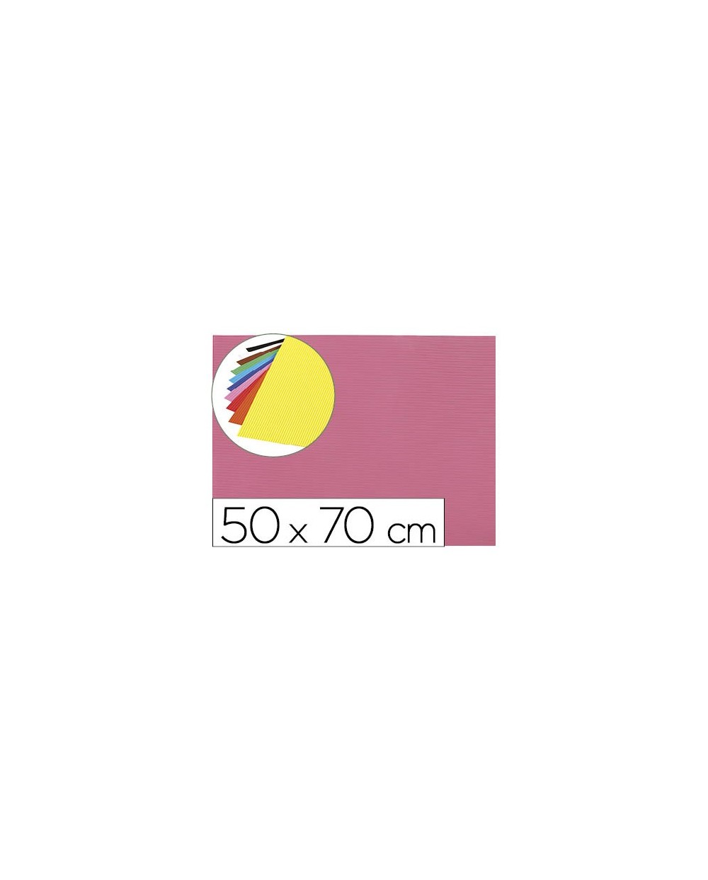 Goma eva ondulada liderpapel 50x70cm 22mm de espesor rosa