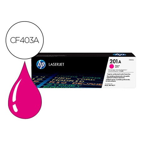 Toner hp color laserjet pro mfp m277 m274 m252 magenta 1500 paginas