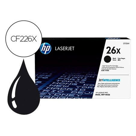 Toner hp 26x laserjet pro m402 mfp m426 negro 9000 paginas