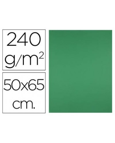 Cartulina liderpapel 50x65 cm 240g m2 verde navidad paquete de 25 unidades