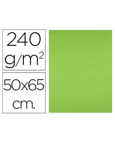 Cartulina liderpapel 50x65 cm 240g m2 verde hierba paquete de 25 unidades