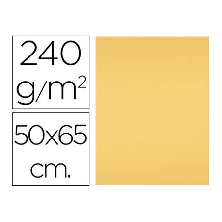 Cartulina liderpapel 50x65 cm 240g m2 oro paquete de 25 unidades