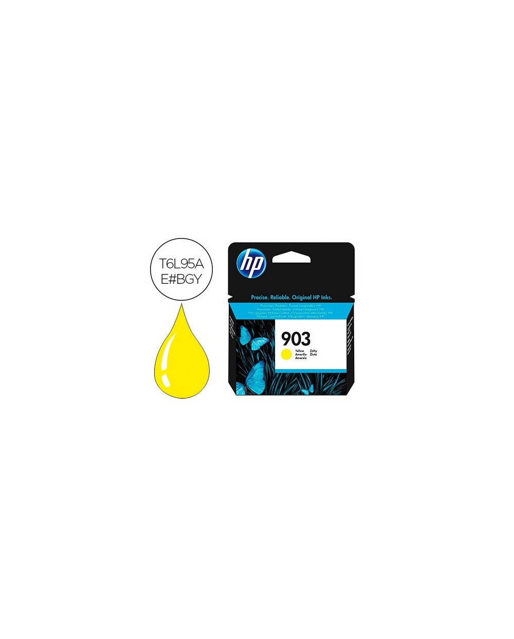 Ink jet hp 903 officejet pro 6960 6970 amarillo 315 pag