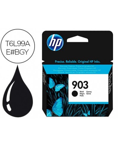 Ink jet hp 903 officejet pro 6960 6970 negro 300 pag