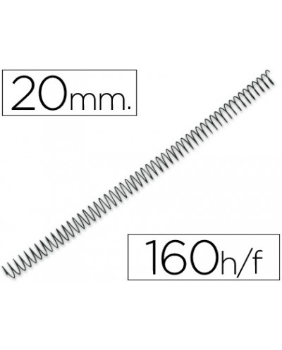 Espiral metalico q connect 64 5 1 20mm 12mm caja de 100 unidades
