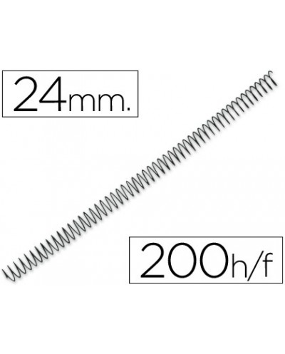 Espiral metalico q connect 56 4 1 24mm 12mm caja de 100 unidades