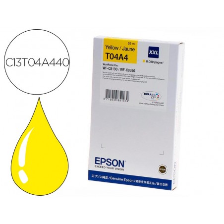 Ink jet epson wf c8190 wf c8690 xxl amarillo