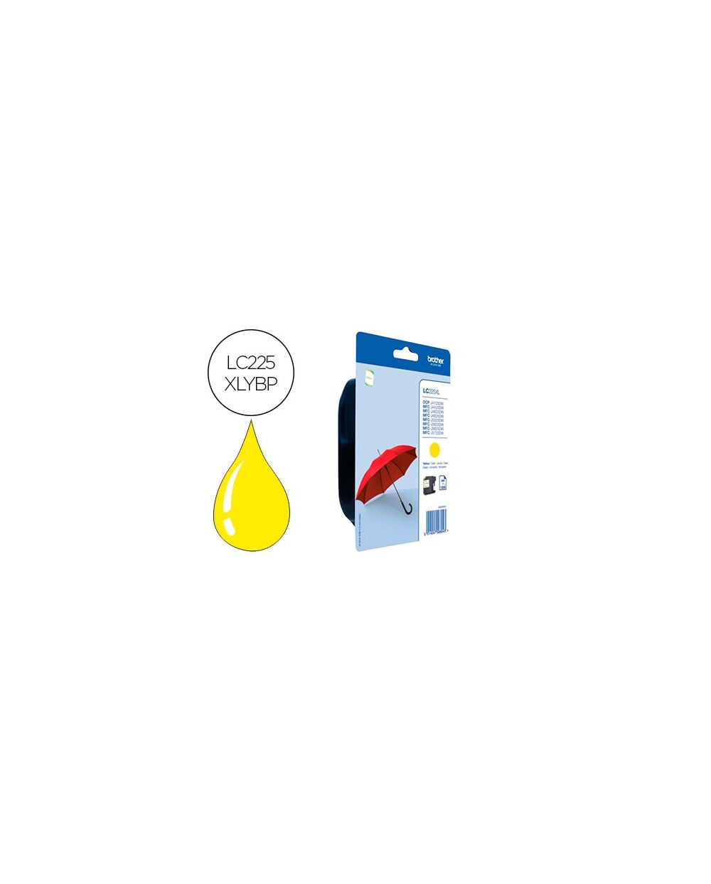 Ink jet brother lc 225xlybp mfc j 4420 dw mfc j 5620 dw amarillo alta capacidad 1200 pag