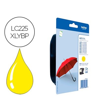 Ink jet brother lc 225xlybp mfc j 4420 dw mfc j 5620 dw amarillo alta capacidad 1200 pag