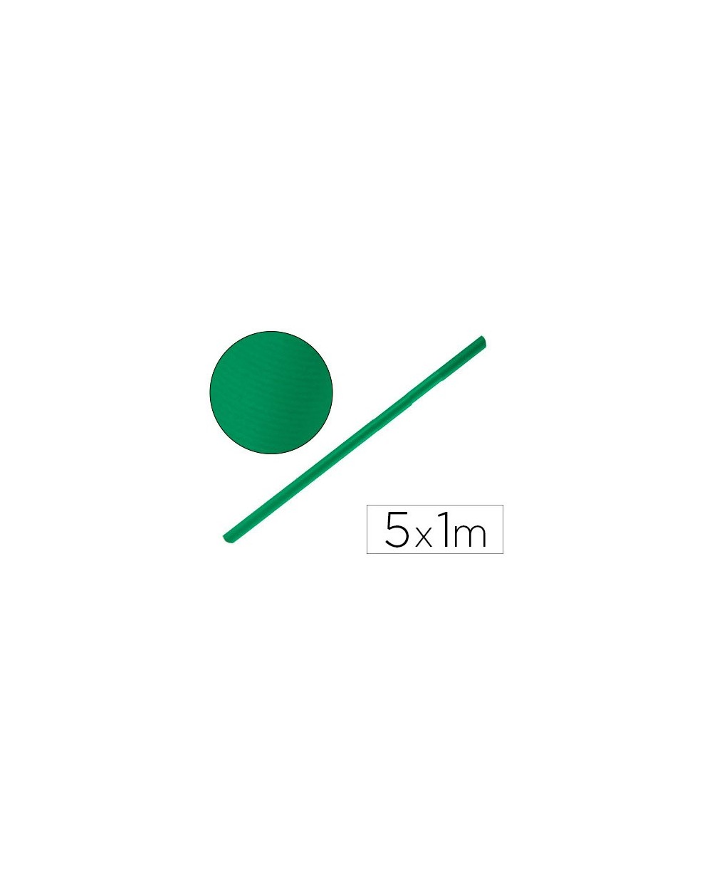 Papel kraft liderpapel verde fuerte rollo 5x1 mt