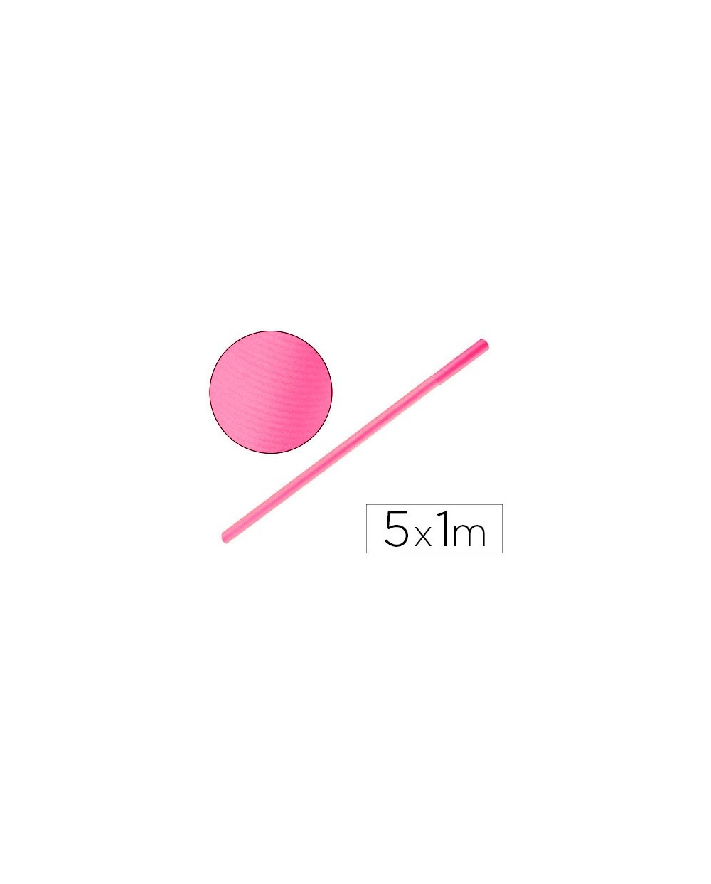 Papel kraft liderpapel rosa rollo 5x1 mt