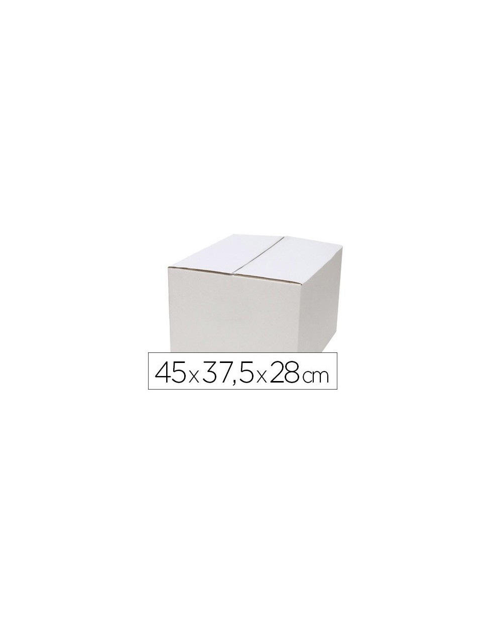 Caja para embalar q connect blanca regulable en altura doble canal 450x280 mm