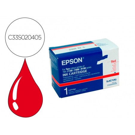 Ink jet epson tm j 7100 7600 rojo