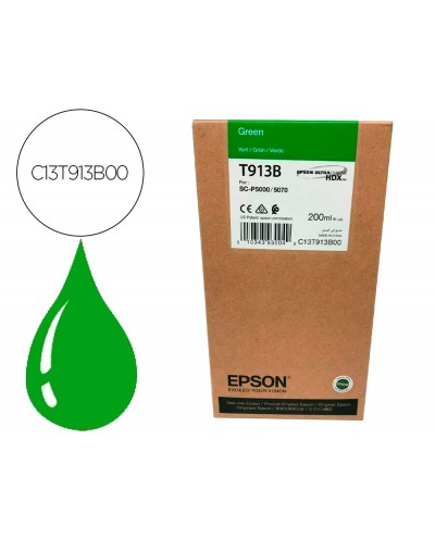 Ink jet epson t913b green ink 200ml