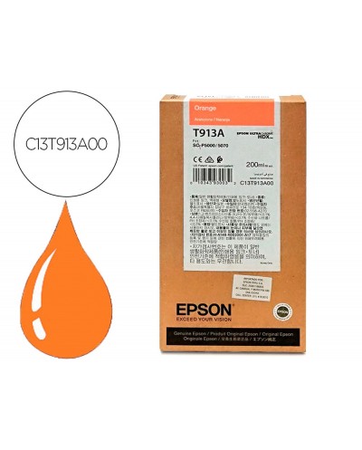 Ink jet epson t913a orange ink 200ml