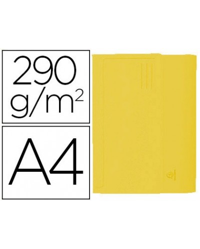 Subcarpeta cartulina con bolsa exacompta din a4 amarillo 290 gr