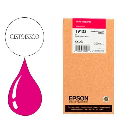 Ink jet epson t9133 vivid magenta ink 200ml