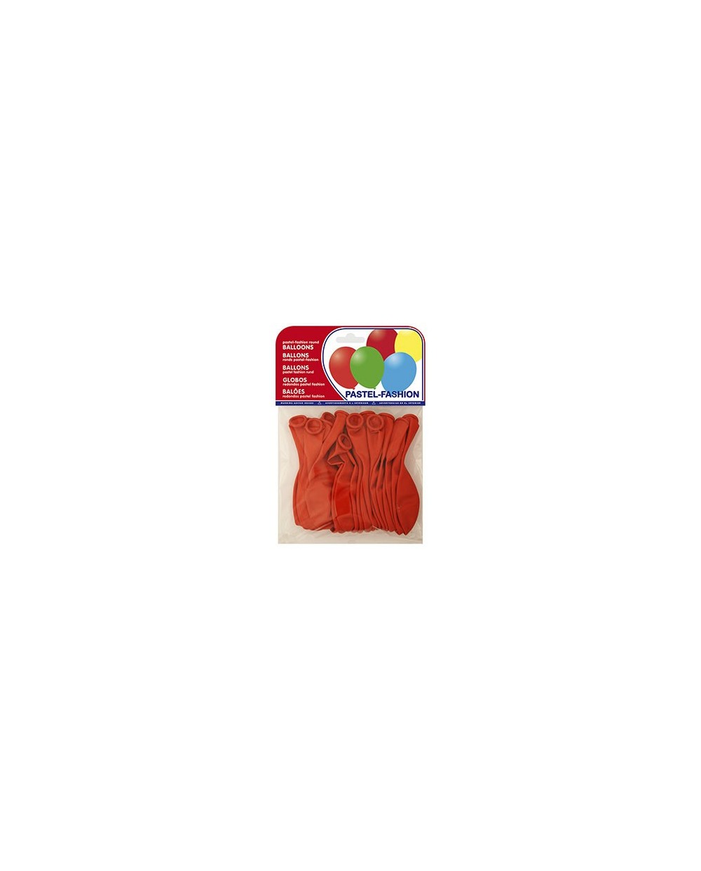 Globos pastel rojo bolsa de 20 unidades