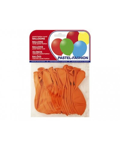 Globos pastel naranja bolsa de 20 unidades