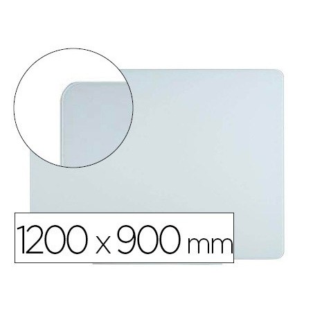 Pizarra blanca bi office cristal magnetica 1200x900 mm