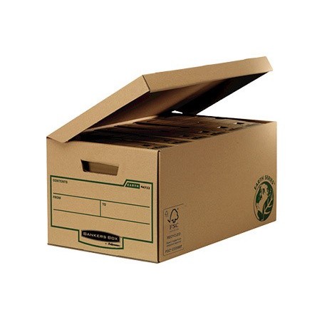 Cajon fellowes carton reciclado para almacenamiento de archivadores capacidad 6 cajas de archivo 80 mm