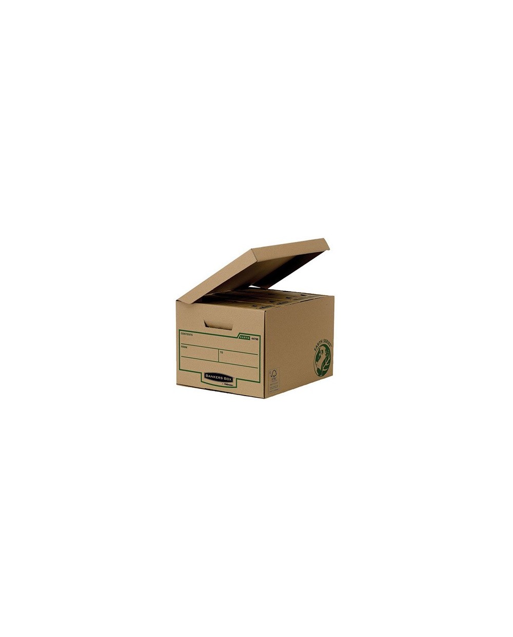 Cajon fellowes carton reciclado para almacenamiento de archivadores capacidad 4 cajas de archivo 80 mm