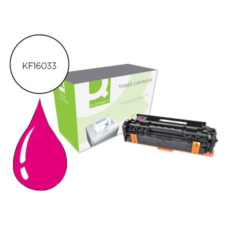 Toner q connect compatible hp ce413a color laserjet m351a 451dn 451nw 375nw 475dn magenta 2600 pag