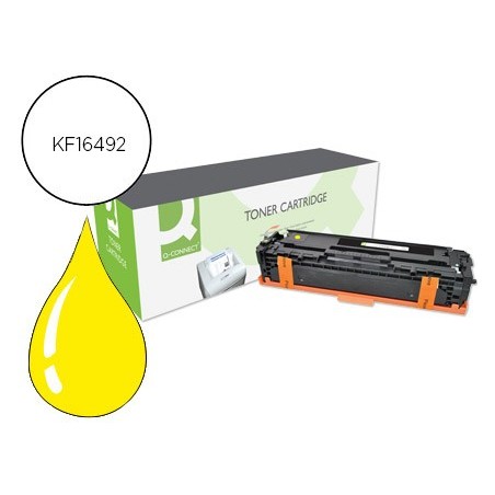 Toner q connect compatible hp cf212a color laserjet m251n 251nw 276n 276nw amarillo 1800 pag