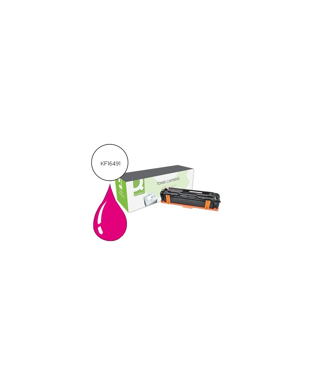 Toner q connect compatible hp cf213a color laserjet m251n 251nw 276n 276nw magenta 1800 pag