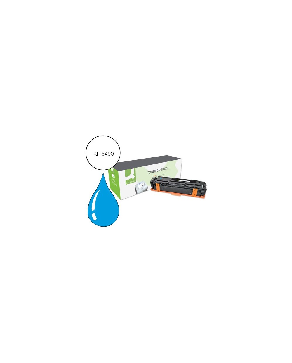 Toner q connect compatible hp cf211a color laserjet m251n 251nw 276n 276nw cian 1800 pag