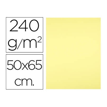 Cartulina liderpapel 50x65 cm 240 g m2 amarillo medio