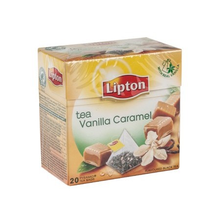 Te lipton piramide de vainilla y caramelo caja de 20bolsas
