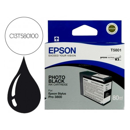 Ink jet epson stylus pro 3800 3880 negro photo 80ml